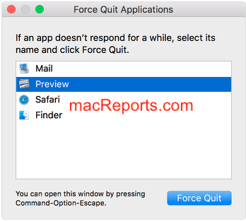 control alt delete equivalent for mac